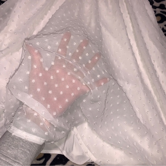 Button Up White Pretty Garden Midi Dress - Picture 4 of 11